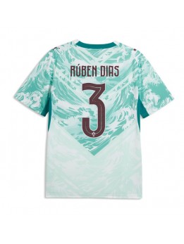 Billige Portugal Ruben Dias #3 Bortedrakt VM 2026 Kortermet Billige Portugal Ruben Dias #3 Bortedrakt VM 2026 Kortermet